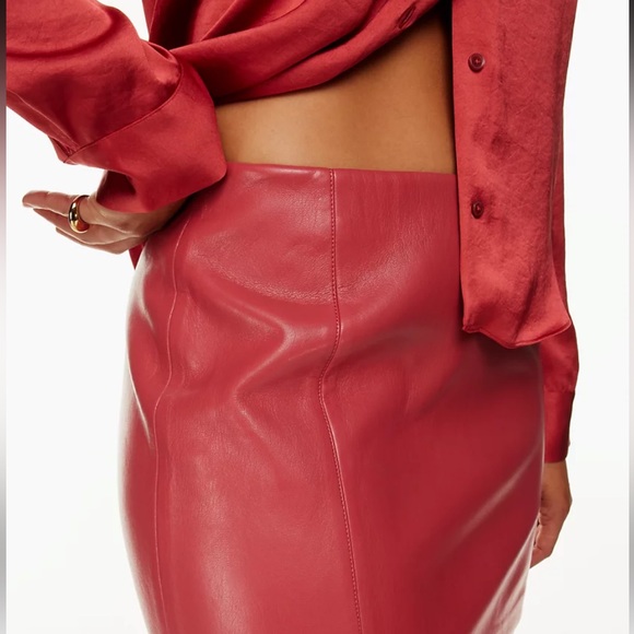 Brand new with tags Aritzia leather skirt - Picture 3 of 5